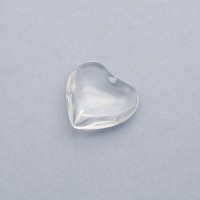 Подвеска хрустальное Сердце 20мм цвет Прозрачный, 1 штука