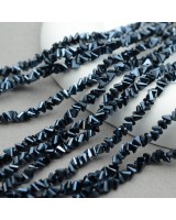 Cuentas de cristal Triangulo 4mm color negro, 1 hilo(~130 cuentas)