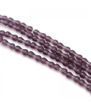 Bead Bone 8mm color purple, thread 55cm