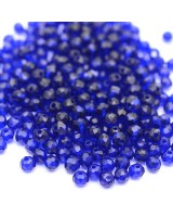 Rondeles facetados de cristal 4:3mm color Cobalto, 1 bolsa(~110 rondeles)