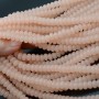 Бусины Рондель 5:8мм стекло цвет Розовый Халцедон, 1 нить(~75бусин)
