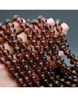 Хрустальные бусины 8мм алмазная огранка цвет Гранат, 1 нить(~68 бусин)