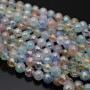 Faceted Round Glass Beads 8mm Mix 2 color, 1 strand(50 beads)