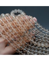 Хрустальные бусины 8мм алмазная огранка цвет Дымчатый кварц, 1 нить(~68 бусин)