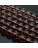 Хрустальные бусины 10мм алмазная огранка цвет Гранат, 1 нить(~68 бусин)