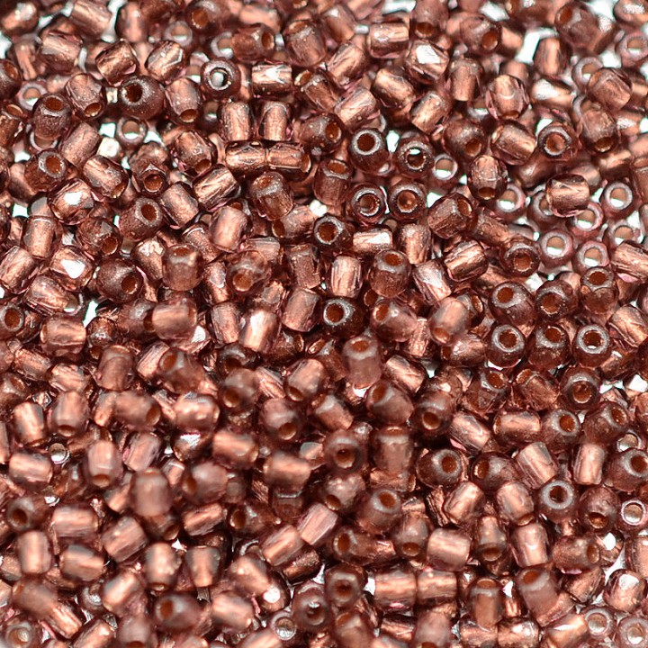 Czech faceted beads Lt. Amethyst Copper True 2mm, 50 pieces
