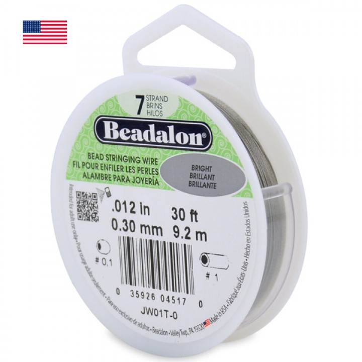 Cable jewelry "Beadalon 7" 0.30mm transparent, 9.2 meters