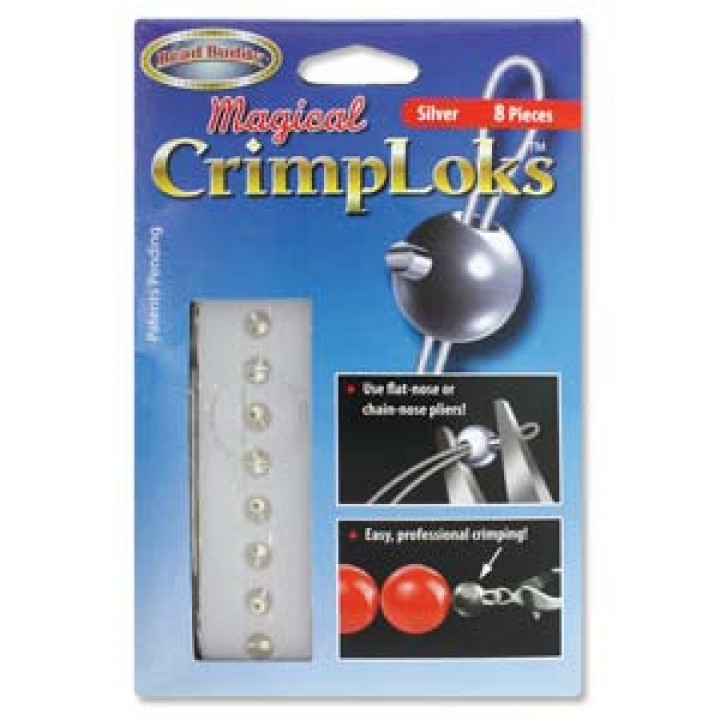 Set of 8 cramps "2 in 1", color silver