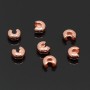 Crimp (covering) beads 4mm 10 pieces, rose gold