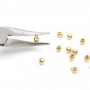 One Touch Crimps(2 in 1) 100 pieces, 18K gold plated