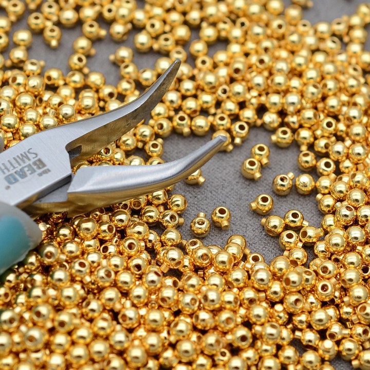 One Touch Crimps(2 in 1) 100 pieces, 18K gold plated