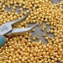 One Touch Crimps(2 in 1) 100 pieces, 18K gold plated