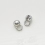 Brass Bead Tips 3.5mm 1 piece, platinum plated