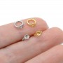 End Cap with Ring 7mm & 2 holes(for decorating the ends of the jewelry), 14K gold plated