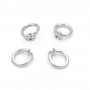 End Cap with Ring 7mm & 2 holes(for decorating the ends of the jewelry), platinum plated