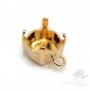 Pendant for chatons 39ss(8mm) 5000726, gold plated