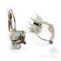 Earrings for chatons 39ss(8mm) 5000250, rhodium plated