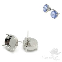 Rivoli studs 14mm(5000727), rhodium plated