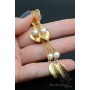 Earrings "Spring", 14 carat gold plated