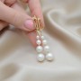 Pendientes Elegancia perlas blancas