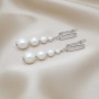 Pendientes Elegancia perlas blancas