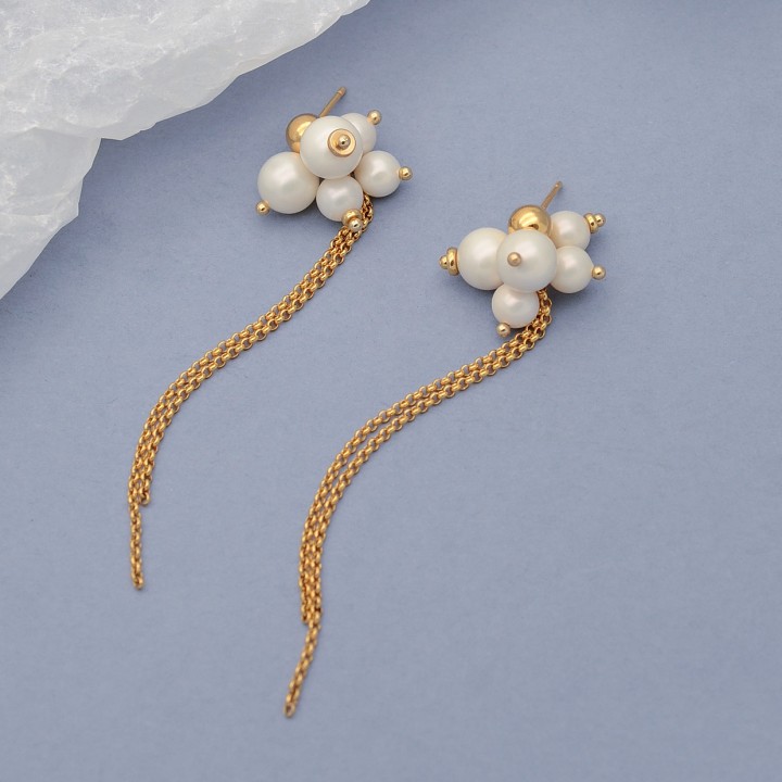 Pendientes de Perlas de Concha, 1 par