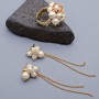 Pendientes de Perlas de Concha, 1 par