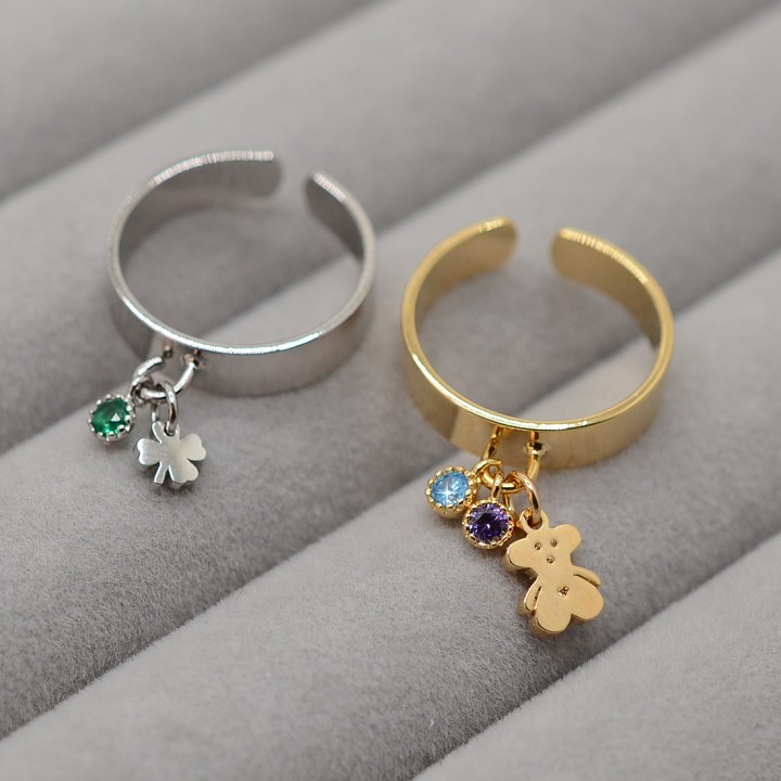Ring with mini charms