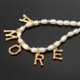 Choker set AMORE with natural pearls