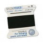 Thread with needle NylonPower(GRIFFIN) 0.80mm(#8), black