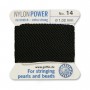 Hilo NylonPower(GRIFFIN) 1.02mm(№14) con aguja, negro Hilo NylonPower(GRIFFIN) 1.02mm(№14) con aguja, negro