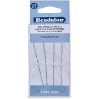 COLLAPSIBLE EYE NEEDLES 0.51:64mm Beadalon, set 4 pieces