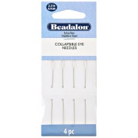 Agujas de abalorios plegable 0.24:64mm Beadalon, 4 piezas