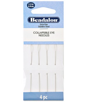 Agujas de abalorios plegable 0.24:64mm Beadalon, 4 piezas
