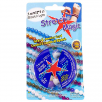 Эластичная нить(резинка) Stretch Magic 0.5мм черная, 10 метров