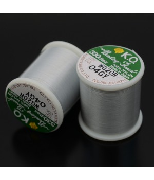Нить для бисера K.O. катушка 50м, светло-серая