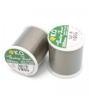 Нить для бисера K.O. катушка 50м, дымчатый зеленый