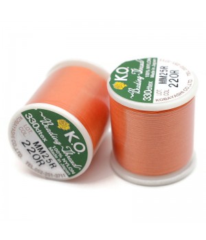 Нить для бисера K.O. катушка 50м, оранжевая