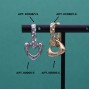 16K Real Gold plated Tiny Heart Charms 14mm, 1 piece