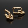 16K Real Gold plated Tiny Heart Charms 14mm, 1 piece
