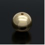 Ball Beads smooth 16mm, 16K gold plated