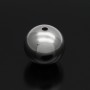 Ball Beads smooth 16mm, rhodium plated