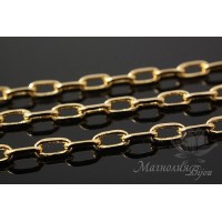 Chain Graphic 50cm, 16K gold plated