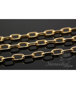 Chain Graphic 50cm, 16K gold plated