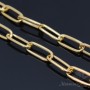 Chain with oval link 20.5:8.5mm 50cm, gold plated 16K