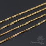 Chain Round link 1.6mm, 16k gold plated