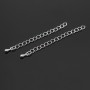 Extension chain 5cm, rhodium plated