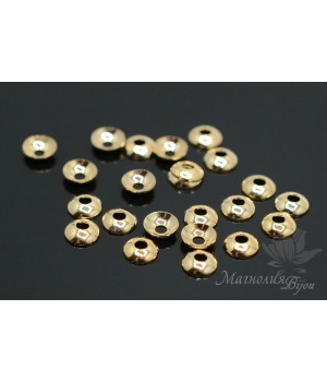 Cap for beads 4mm p/z 16 carats, 10 pieces