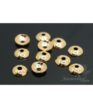 Cap for beads 6mm p/z 16 carats, 10 pieces