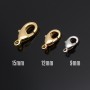 Lobster clasp 12mm, rhodium plated
